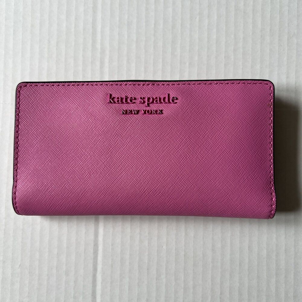 Kate Spade Cameron Monotone Pink Bifold Wallet